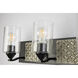 Arcadia 3 Light 22 inch MB Bath Light Wall Light in Matte Black